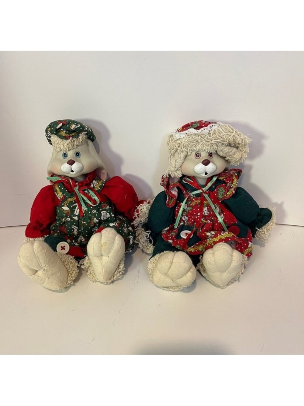 Vintage 1995 90s Hip & Hop Bunny Rabbit Holiday Set Porcelain House of Lloyd